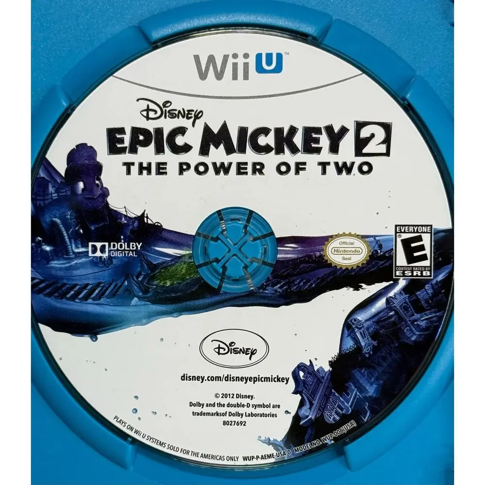 Disney Epic Mickey 2 The Power of Two Nintendo Wii U Complete Tested Game